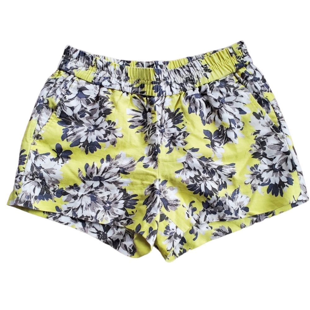 J.Crew floral linen shorts